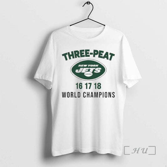 Officials Three Peat New York Jets World Champions T-Shirts, Hoodie, Sweatshirt | AU18TeeNovaLab.com