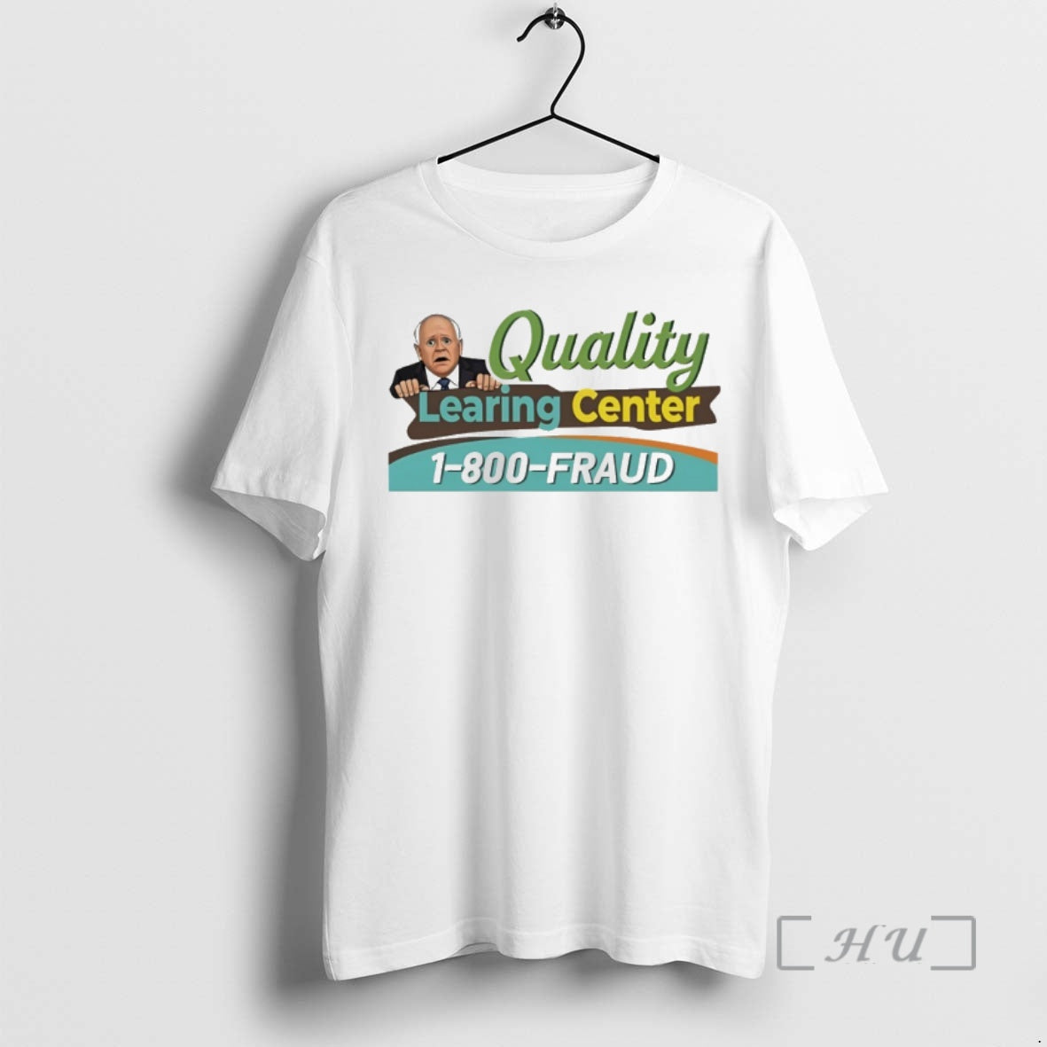Officials Tim Walz Cartoon Quality Learning Center 1800 Fraud T-Shirts, Hoodie, Sweatshirt | AU18TeeNovaLab.com