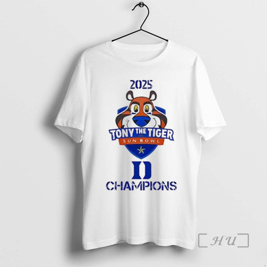 Officials Tony The Tiger Sun Bowl Champions 2025 Duke Football T-Shirts, Hoodie, Sweatshirt | AU18TeeNovaLab.com