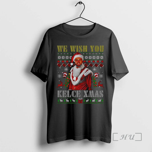 Officials Travis Kelce We Wish You Kelce Xmas Merry Christmas T-Shirts, Hoodie, Sweatshirt | AU18TeeNovaLab.com