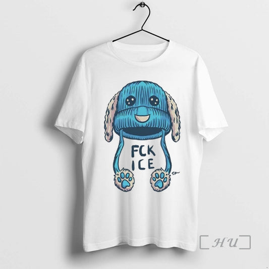 Travis Knight Fuck Ice Blue Beanie Woman