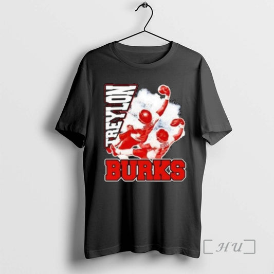 Officials Treylon Burks Arkansas Razorbacks Wide Receiver Graphic Circle Black T-Shirts, Hoodie, Sweatshirt