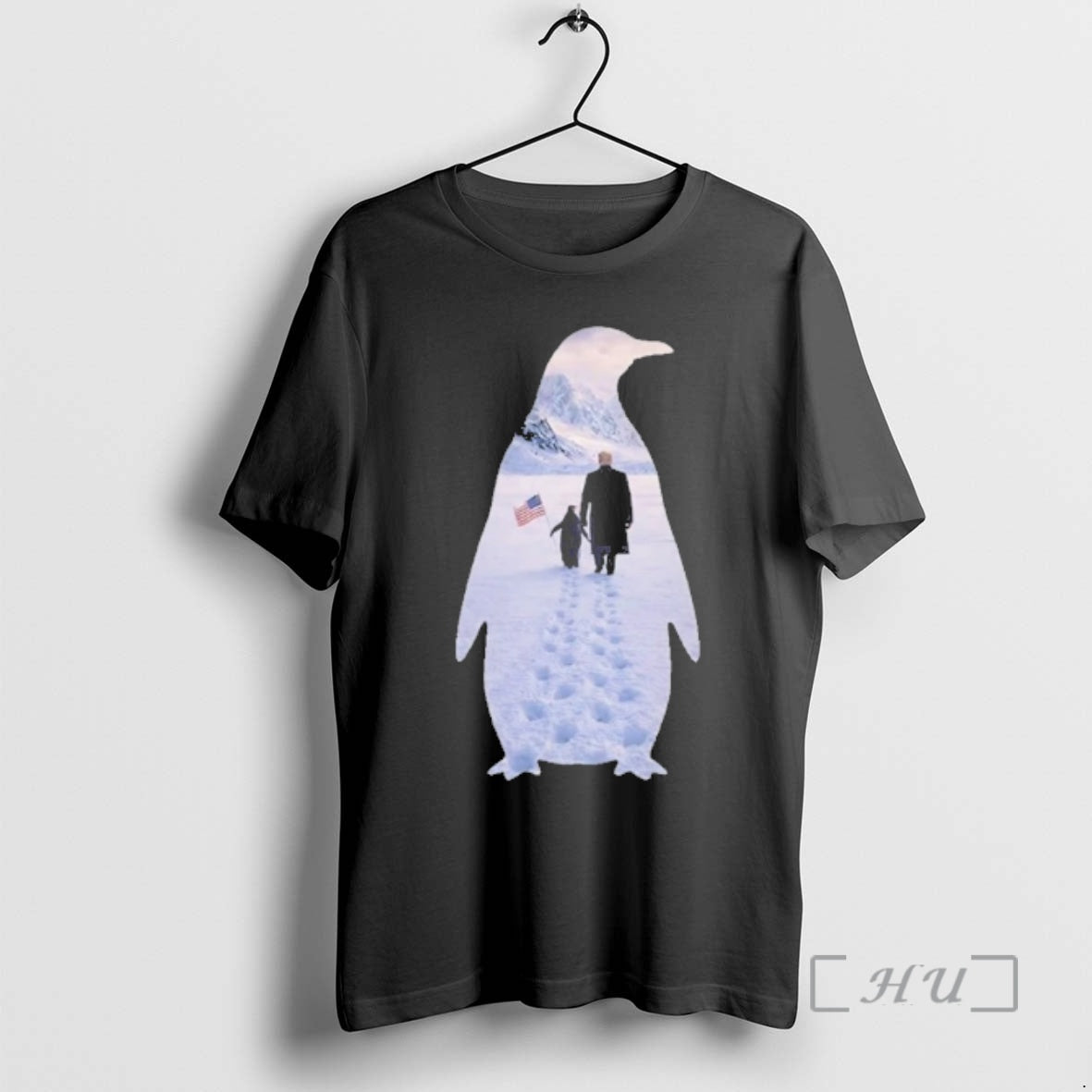 Officials Trump And Penguin In Greenland Embrace The Penguin T-Shirts, Hoodie, Sweatshirt | AU18TeeNovaLab.com