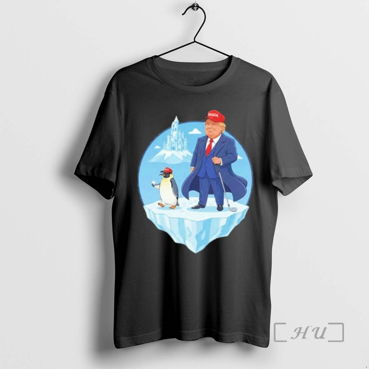 Officials Trump And Penguin In Greenland Maga T-Shirts, Hoodie, Sweatshirt | AU18TeeNovaLab.com