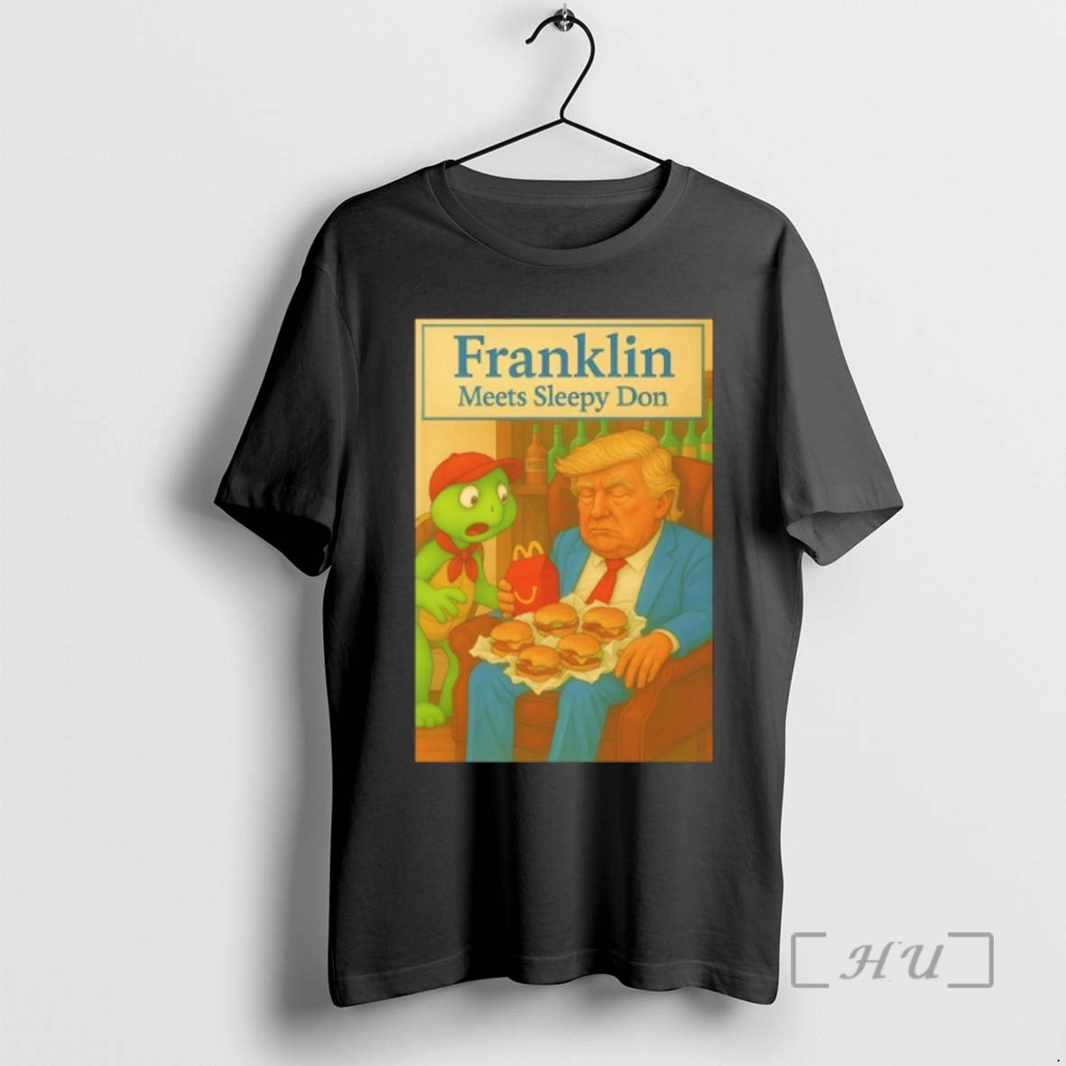 Officials Trump Mcdonalds Franklin Meets Sleepy Don T-Shirts, Hoodie, Sweatshirt | AU18TeeNovaLab.com