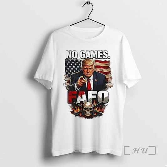 Officials Trump No Games Fafo Graphic T-Shirts, Hoodie, Sweatshirt | AU18TeeNovaLab.com