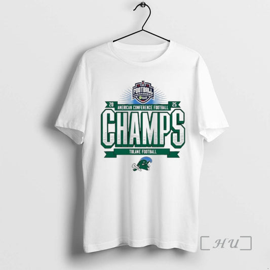Officials Tulane Football 2025 Amercan Conference Champs Logo T-Shirts, Hoodie, Sweatshirt | AU18TeeNovaLab.com