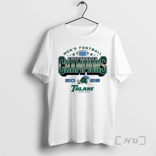 Officials Tulane Green Wave 2025 Mens Football Conference Champions T-Shirts, Hoodie, Sweatshirt | AU18TeeNovaLab.com
