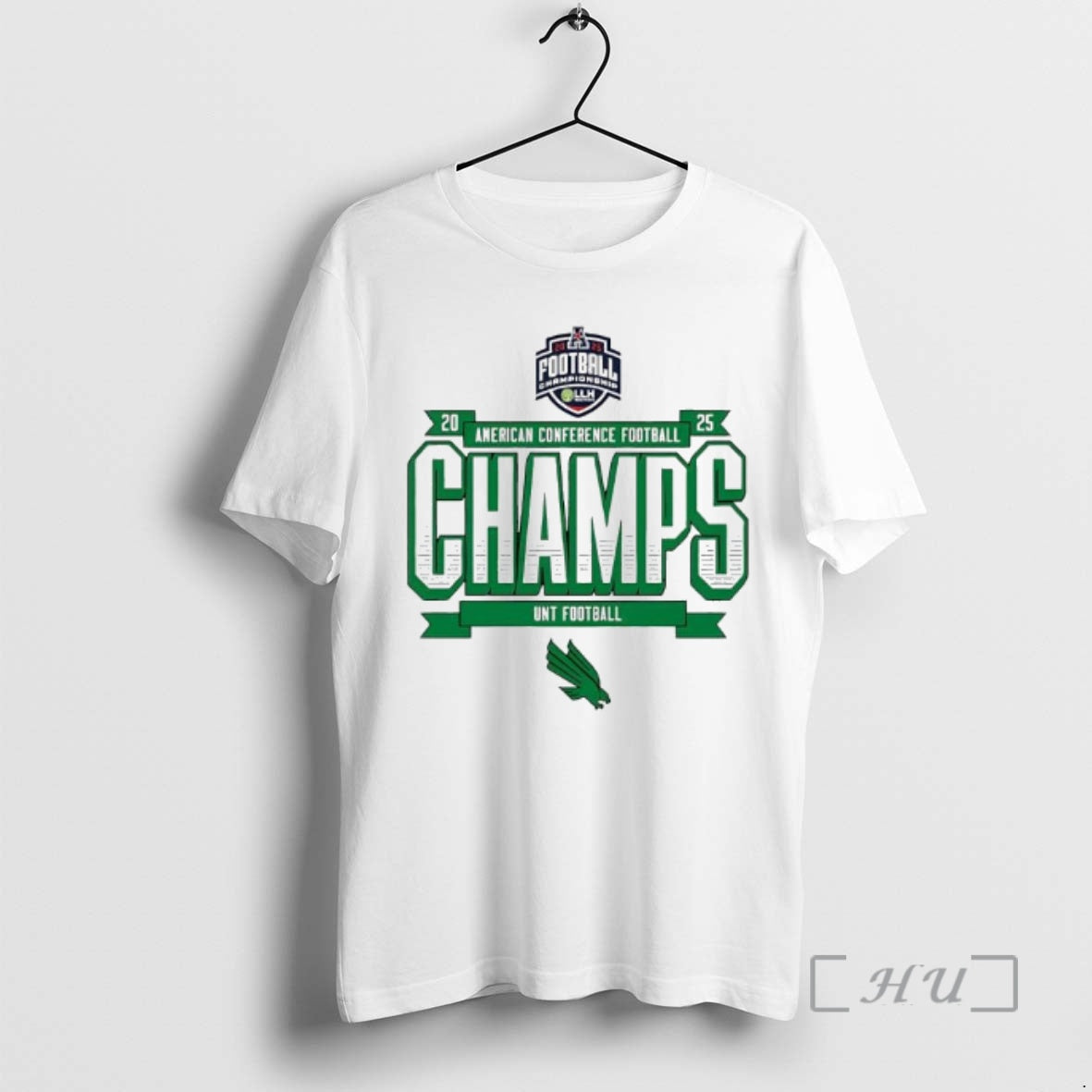 Officials Unt Football 2025 Amercan Conference Champs Logo T-Shirts, Hoodie, Sweatshirt | AU18TeeNovaLab.com