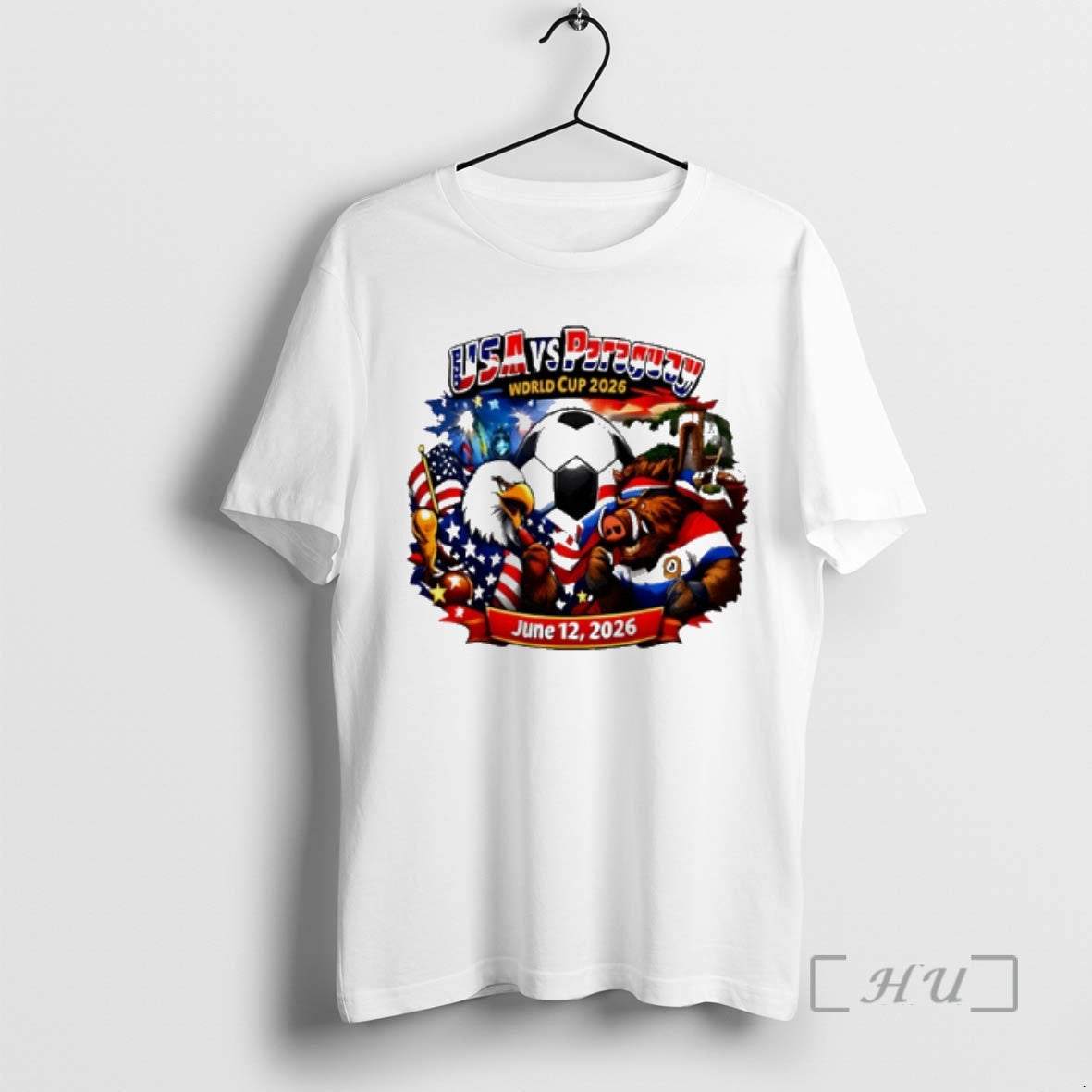 Officials Usa Vs Paraguay 2026 World Cup Mascot T-Shirts, Hoodie, Sweatshirt | AU18TeeNovaLab.com