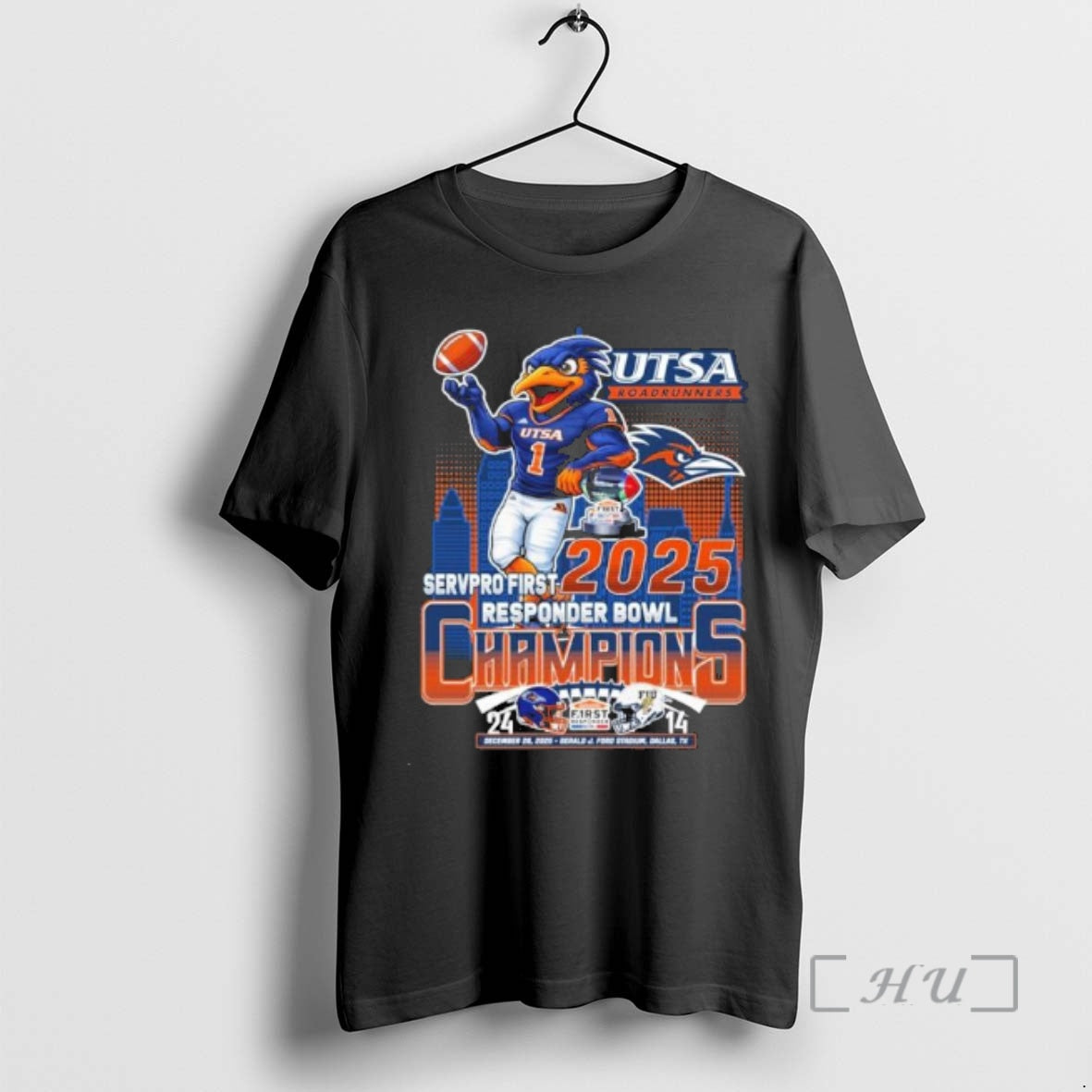 Officials Utsa Roadrunners Mascot 2025 Responder Bowl Champions T-Shirts, Hoodie, Sweatshirt | AU18TeeNovaLab.com