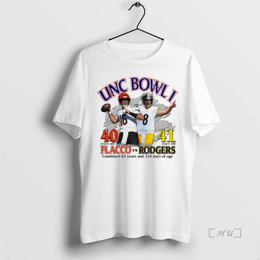 Officials Unc Bowl I Flacco Vs Rofgers Combined 82 Years And 226 Days Of Age
