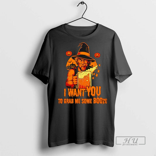 Officials Uncle Sam I Want You To Grab Me Some Booze Halloween T Shirts