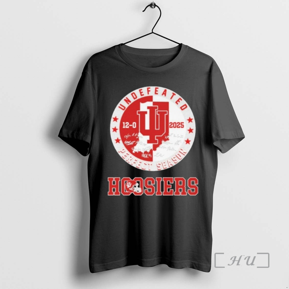 Officials Undefeated Perfect Season Hoosiers Signature T-Shirts, Hoodie, Sweatshirt | AU18TeeNovaLab.com