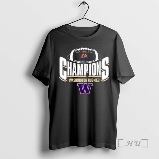 Officials University Of Washington Football 2025 Bucked Up La Bowl Hosted By Gronk Champions Premium T-Shirts, Hoodie,...