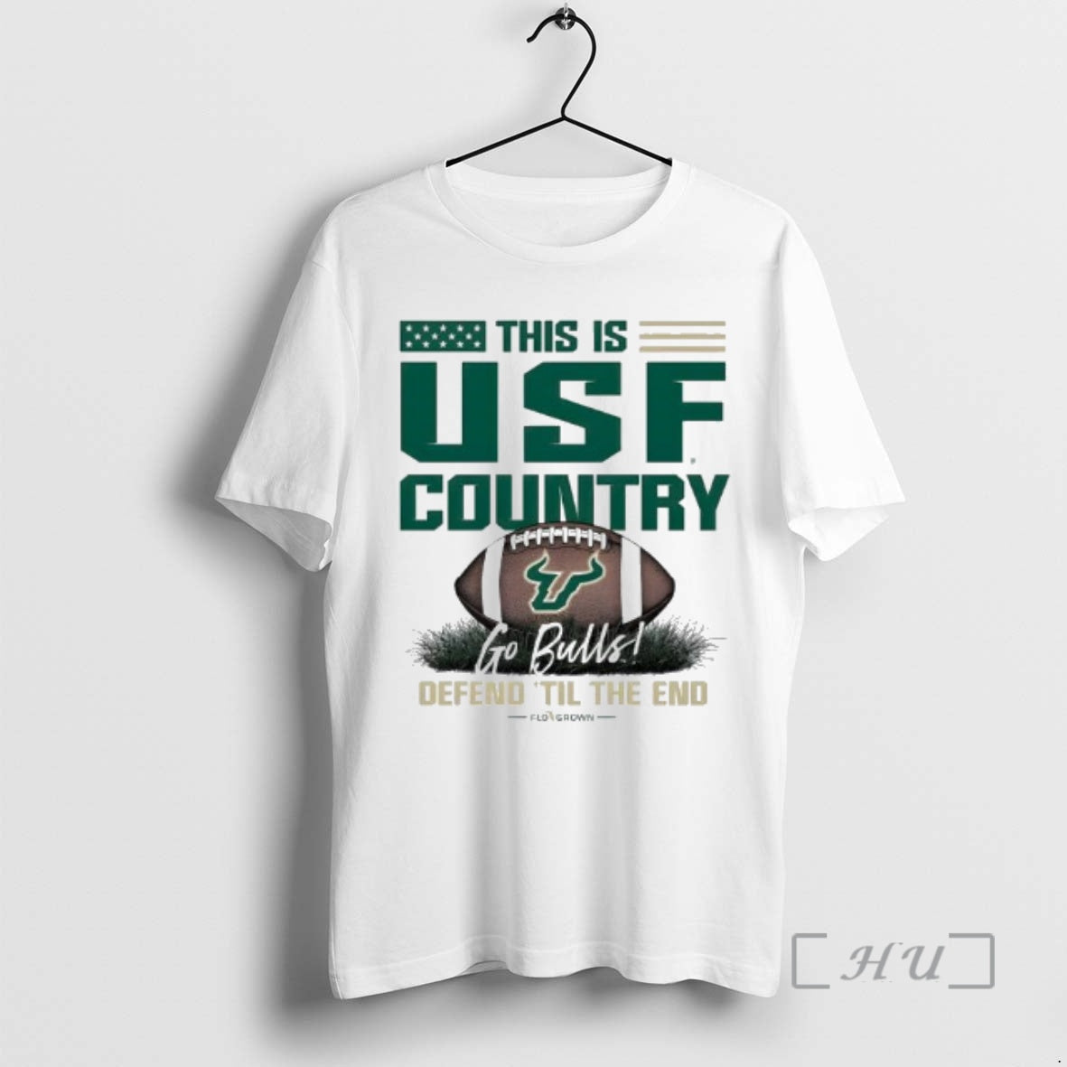 Officials University Of South Florida Bulls Football Go Bulls Defend Til The End Premium T-Shirts, Hoodie, Sweatshirt