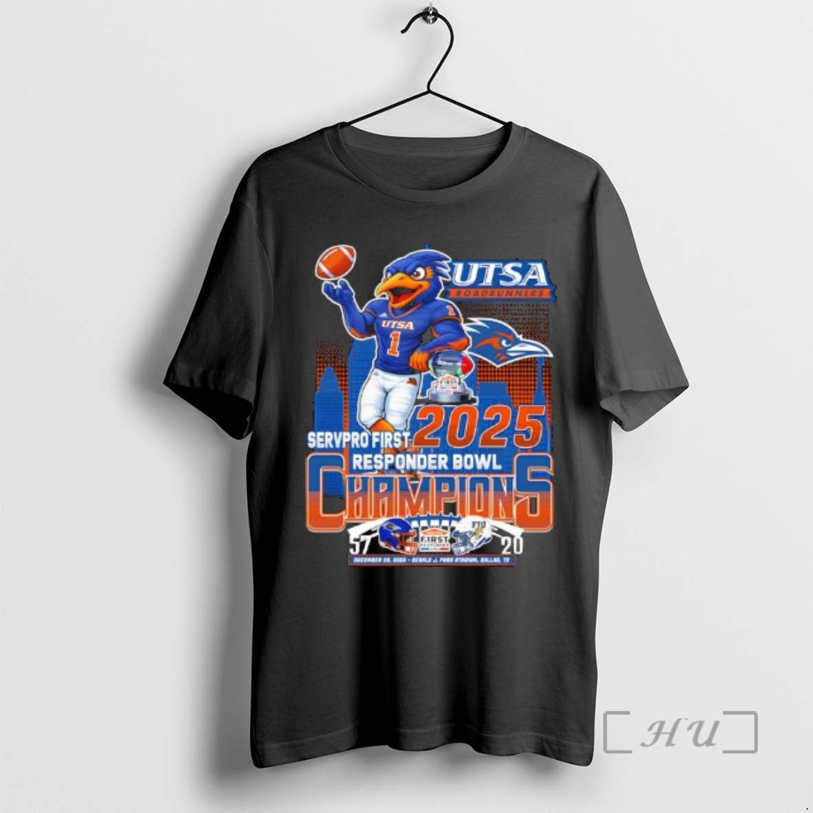 Officials Utsa Roadrunners Mascot Servpro First Responder Bowl Champions 2025 T-Shirts, Hoodie, Sweatshirt