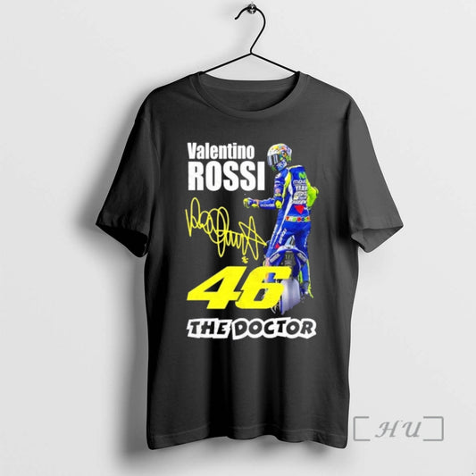 Officials Valentino Rossi 46 The Doctor Signature T-Shirts, Hoodie, Sweatshirt | AU18TeeNovaLab.com