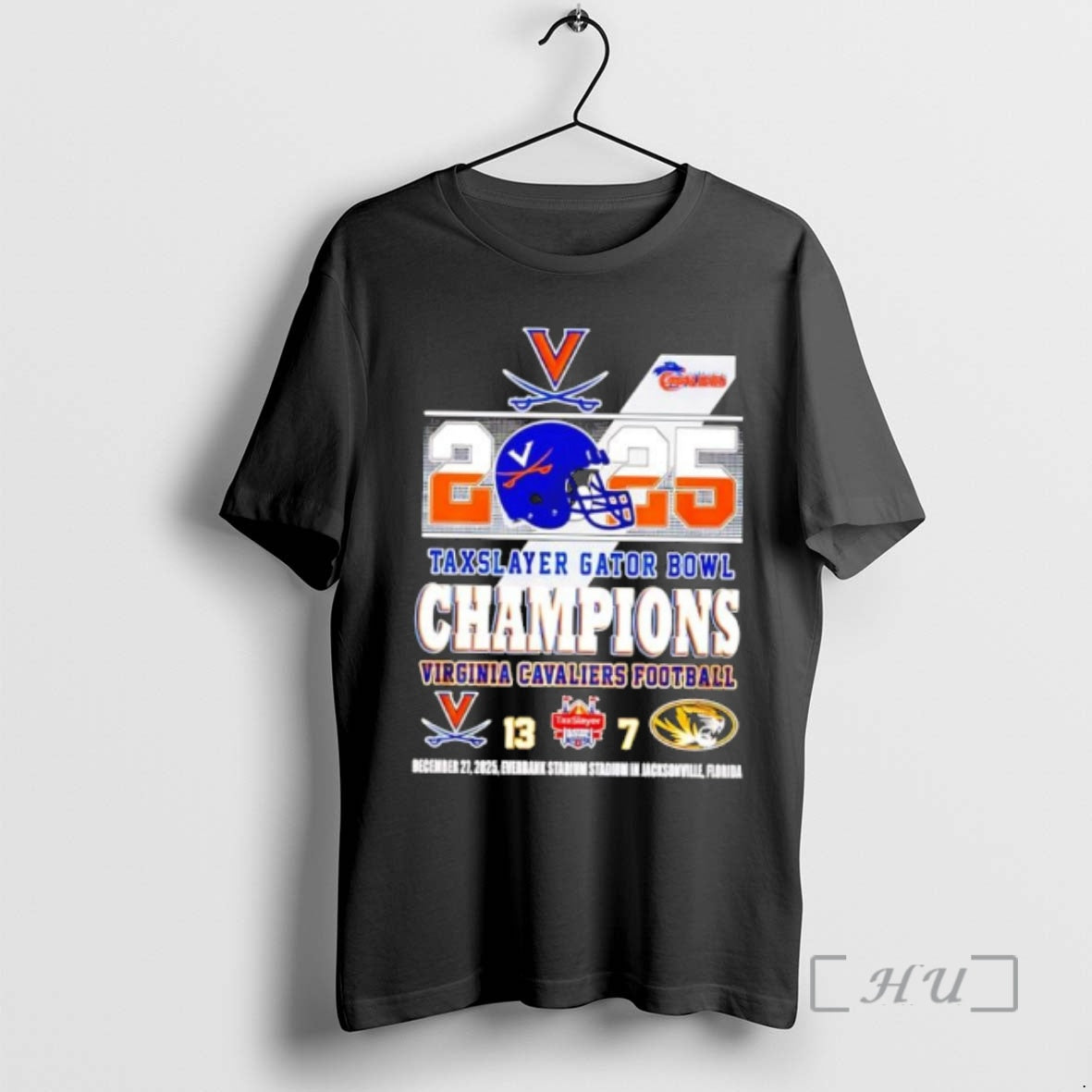 Officials Virginia Cavaliers 2025 Taxslayer Gator Bowl Champions Score Helmet T-Shirts, Hoodie, Sweatshirt