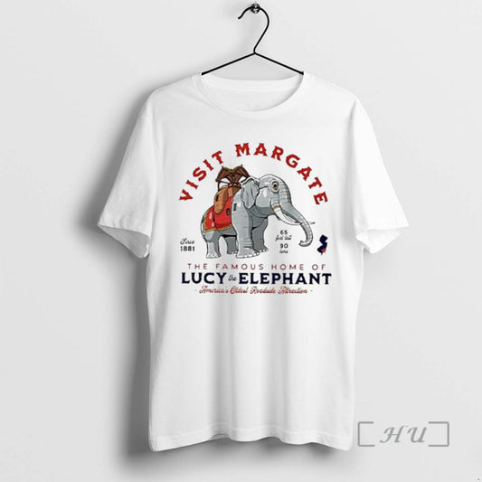 Officials Visit Margate Since 1881 The Famous Home Of Lucy The Elephant Premium T Shirts Hoodie, Sweatshirt