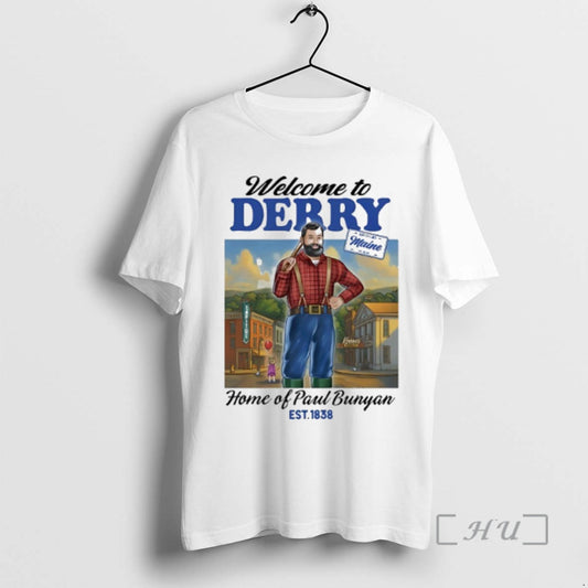 Officials Welcome To Derry Home Of Paul Bunyan Est 1838 T-Shirts, Hoodie, Sweatshirt | AU18TeeNovaLab.com