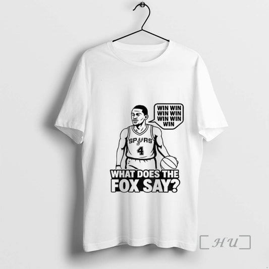 Officials What Does The Fox Say Win Win Win Deaaron Fox San Antonio Spurs Basketball T-Shirts, Hoodie, Sweatshirt