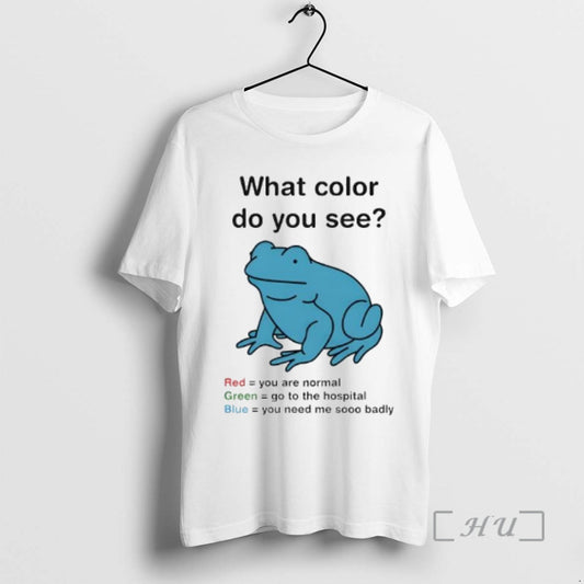 Officials What Color Do You See Frog T-Shirts, Hoodie, Sweatshirt | AU18TeeNovaLab.com