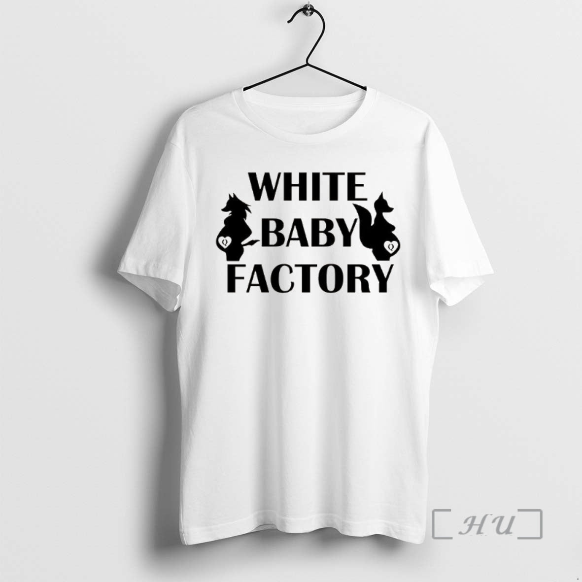 Officials White Baby Factory Silhouette Of A Pregnant Animal T-Shirts, Hoodie, Sweatshirt | AU18TeeNovaLab.com