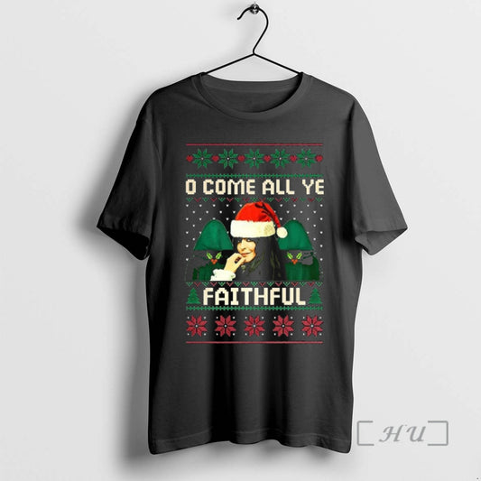 Officials Winkleman Santa Hat And Cloak The Traitors Claudia Oh Come All Ye Faithful Ugly T-Shirts, Hoodie, Sweatshirt
