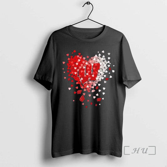 Officials Wisconsin Badgers Football Fans Hearts And Soul T-Shirts, Hoodie, Sweatshirt | AU18TeeNovaLab.com