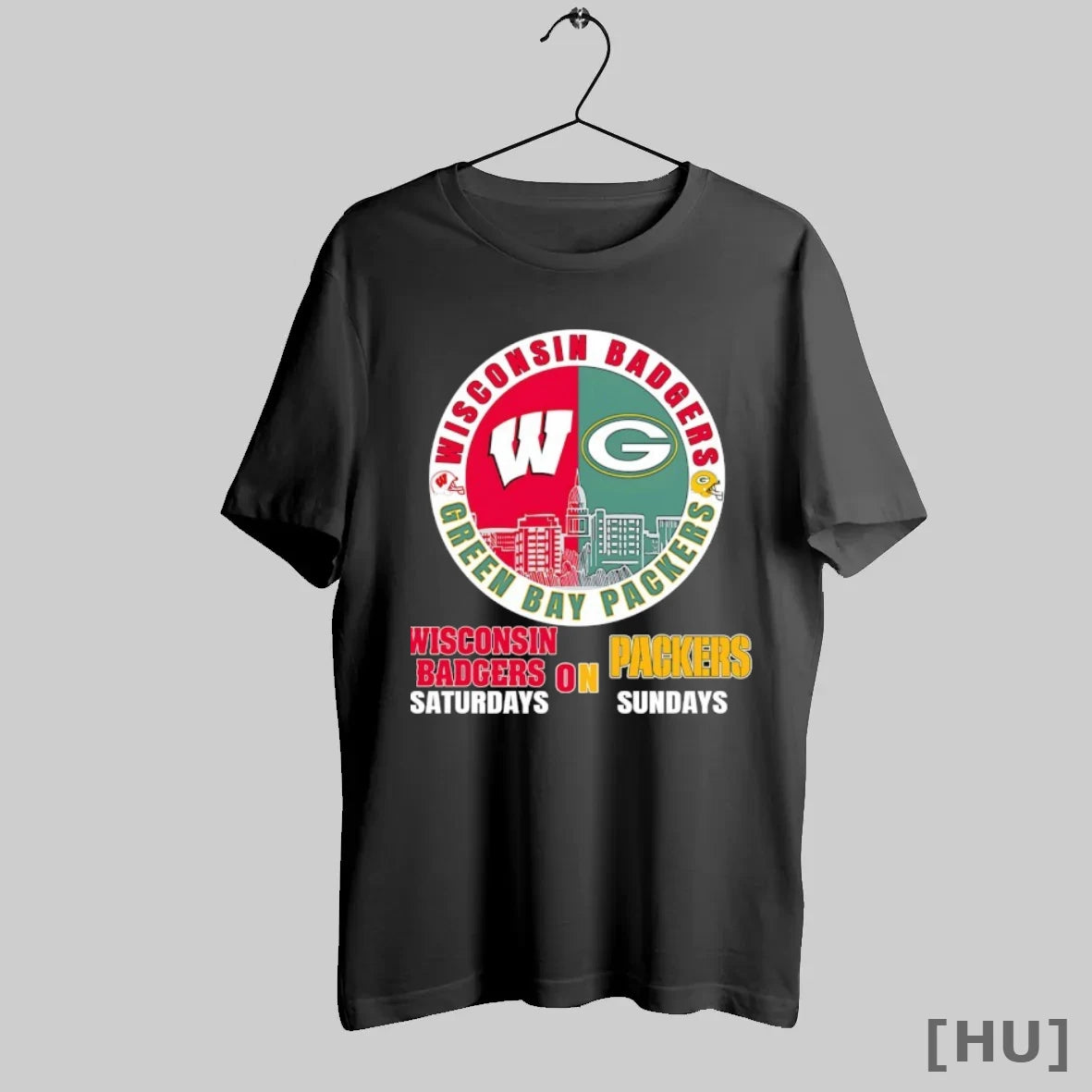 Officials Wisconsin Badgers On Saturdays And Green Bay Packers On Sundays Circle Logo