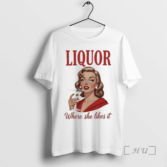 Women Drink Liquor Where She Likes It