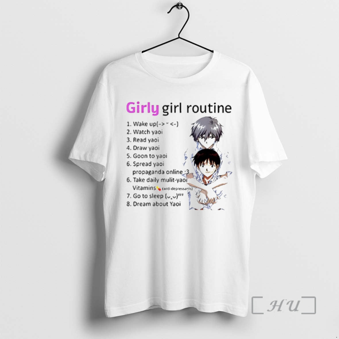 Officials Yaoi Girly Girl Routine Anime T-Shirts, Hoodie, Sweatshirt | AU18TeeNovaLab.com