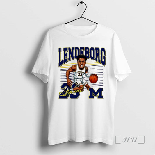 Officials Yaxel Lendeborg Michigan Basketball Caricature