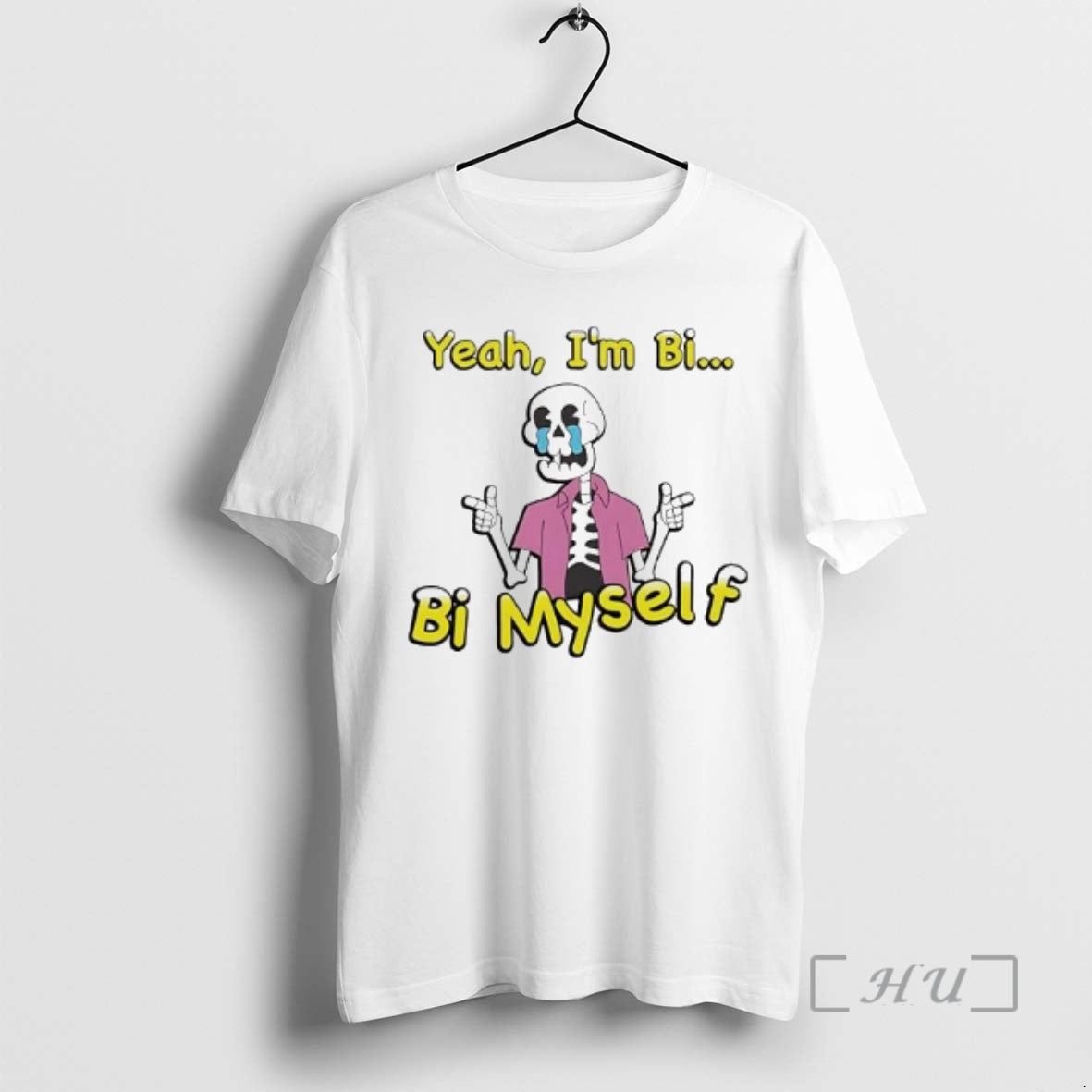 Officials Yeah Im Bi Bi Myself Skeleton Graphic T-Shirts, Hoodie, Sweatshirt | AU18TeeNovaLab.com