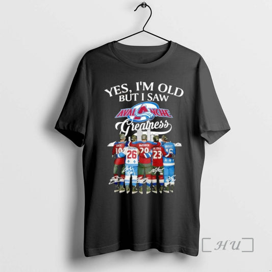 Officials Yes Im Old Colorado Avalanche Greatness Hockey Players Signatures T-Shirts, Hoodie, Sweatshirt | AU18TeeNovaLab.com