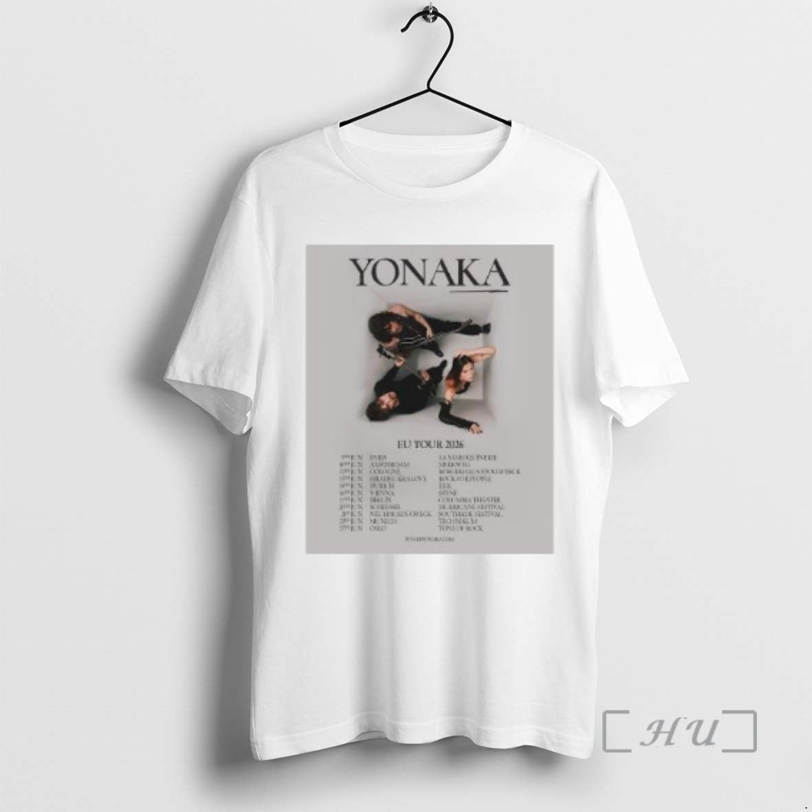 Officials Yonaka Europe Live Tour 2026 Circle White T-Shirts, Hoodie, Sweatshirt | AU18TeeNovaLab.com