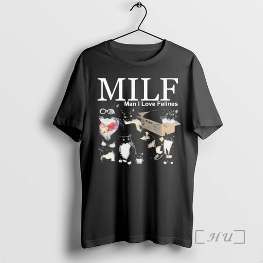 Officials Youni Milf Man I Love Felines Cat T-Shirts, Hoodie, Sweatshirt | AU18TeeNovaLab.com