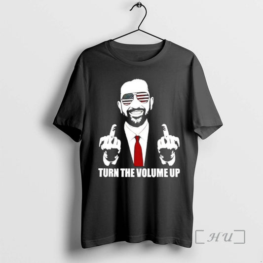 Officials Zohran Mamdani Tell Donald Trump Turn The Volum Up T-Shirts, Hoodie, Sweatshirt | AU18TeeNovaLab.com
