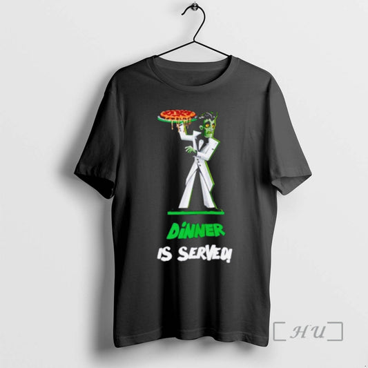 Officials Zombie Holding Pizza Dinner Is Served T-Shirts, Hoodie, Sweatshirt | AU18TeeNovaLab.com