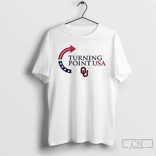 Oklahoma Sooners X Charlie Kirk Turning Point Usa The University Of Oklahoma Usa Flag