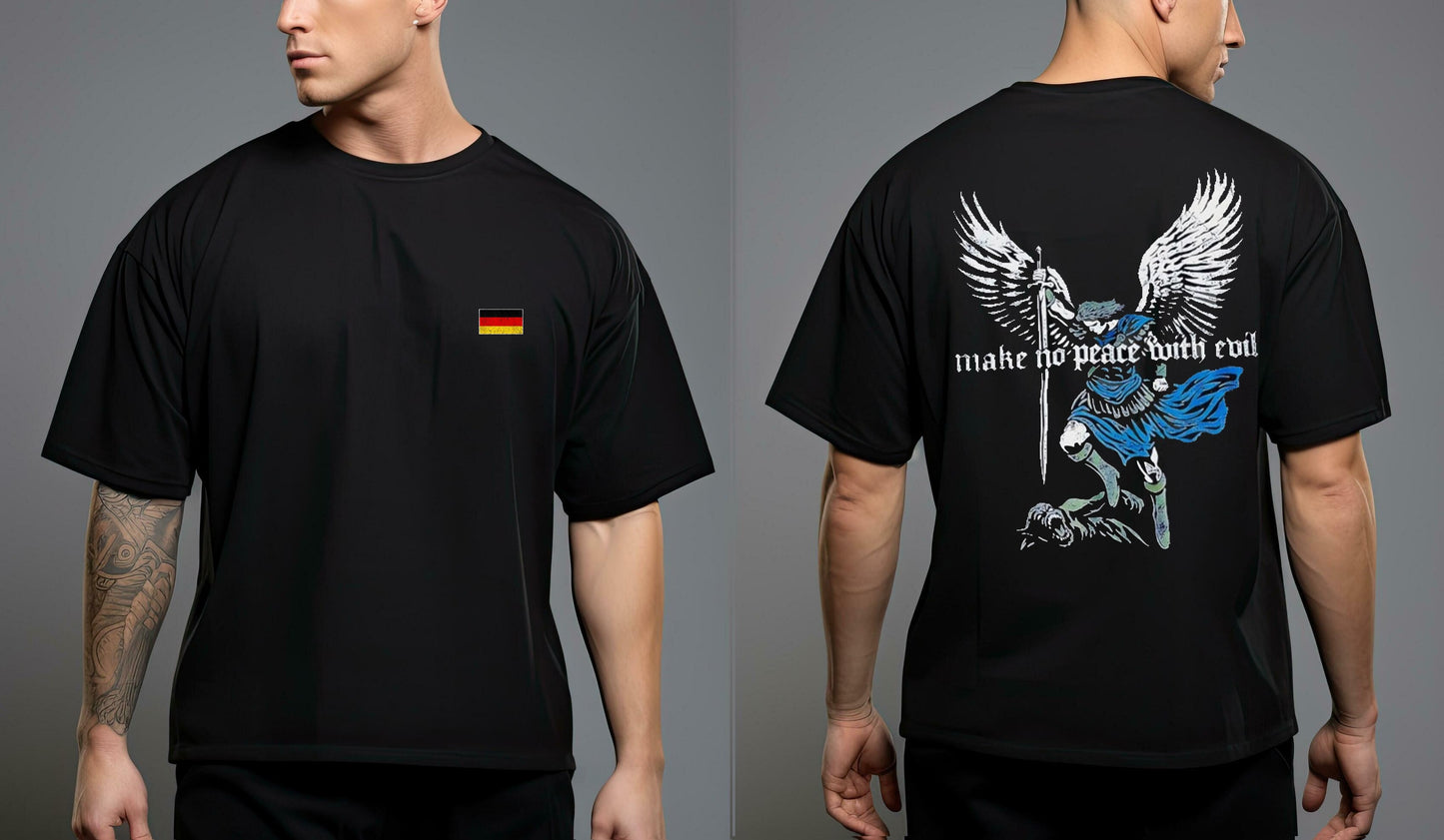 Make No Peace With Evil German Flag 2 Sided