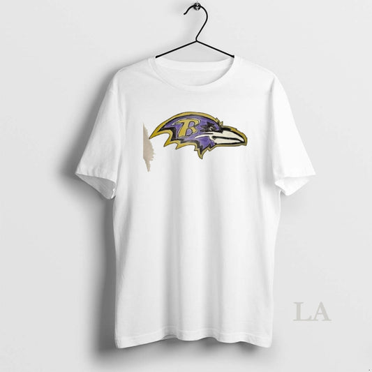 Original 2025 Baltimore Ravens Breast Cancer Awareness Logo 2 Sided