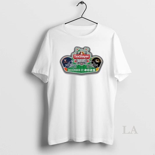 Original 2025 Taxslayer Gator Bowl Virginia Cavaliers Vs Missouri Tigers Commemorative December 27 Logo T-Shirts, Hoodie,...