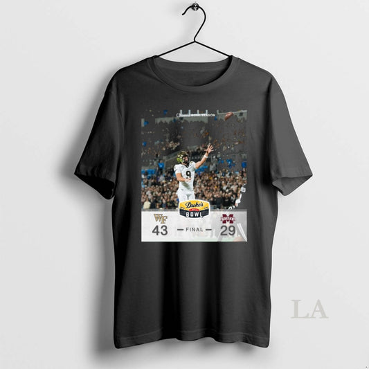 Original 2026 Dukes Mayo Bowl Wake Forest Defeats Mississippi State Final Score 43 29 T-Shirts, Hoodie, Sweatshirt