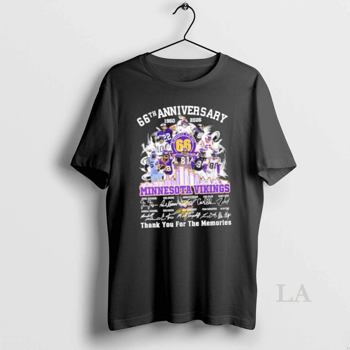 Original 66th Anniversary 1960 2026 Minnesota Vikings Justin Jefferson And Legends Thank You For The T-Shirts, Hoodie,...