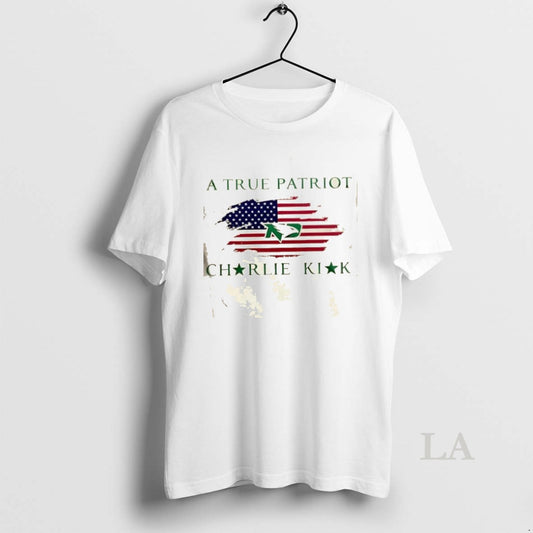 Original A True Patriot Charlie Kirk X North Dakota 2 Sided