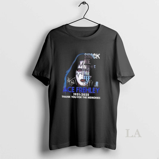 Original Ace Frehley 1951 2025 Shock Me Make Me Feel Better Signature Thank You For