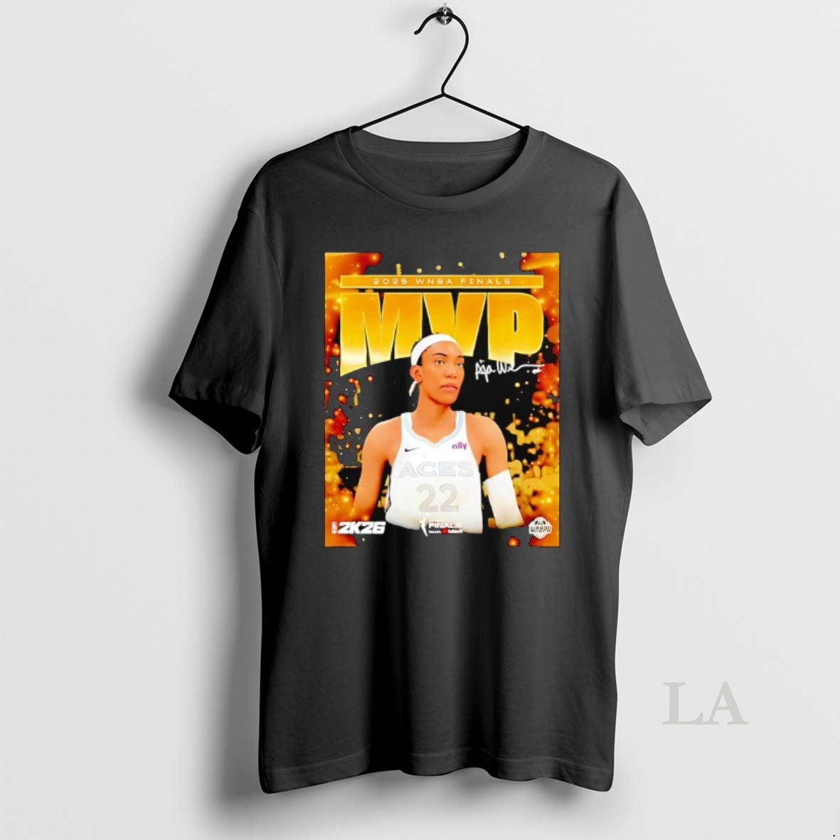 Original Aja Wilson Las Vegas Aces 2025 Wnba Finals Mvp Signature