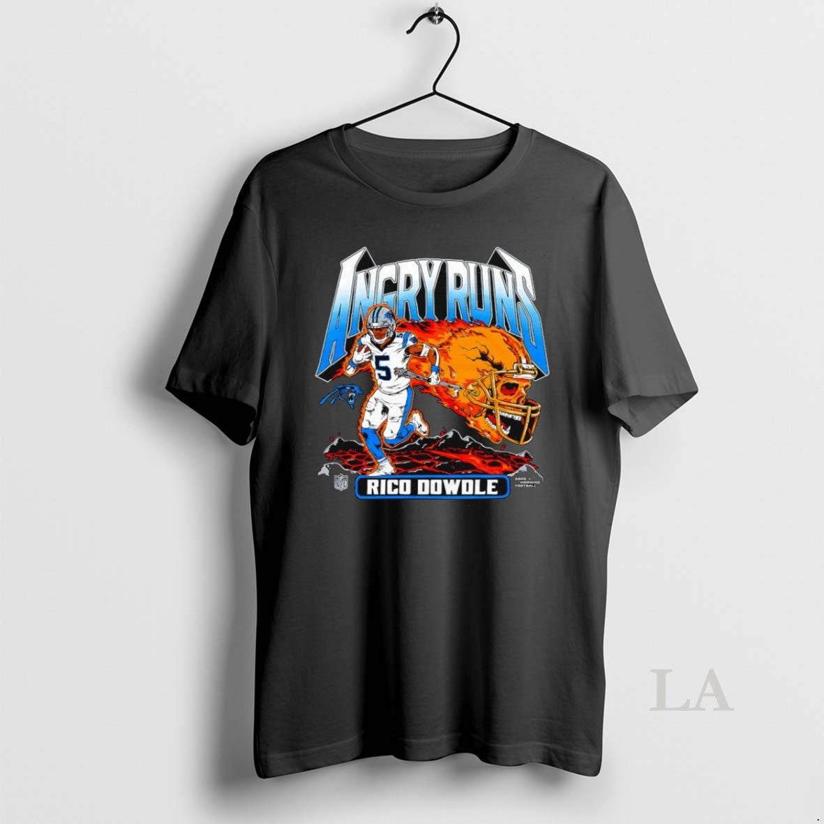 Original Angry Runs 2025 Carolina Panthers Rico Dowdle T-Shirts, Hoodie, Sweatshirt | AU18TeeNovaLab.com